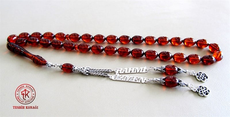 Sıkma Kehribar Tesbih