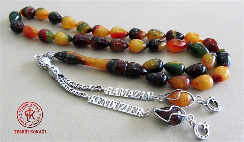 Sıkma Kehribar Tesbih