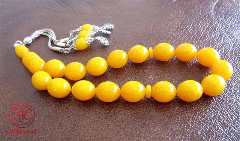 Sıkma Kehribar Tesbih