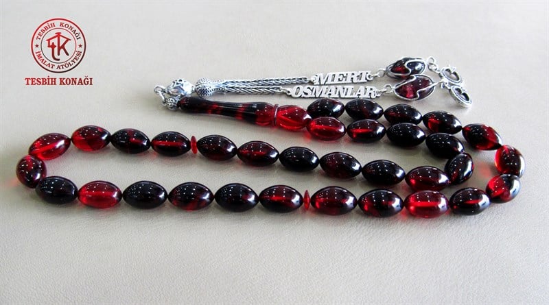 Sıkma Kehribar Tesbih