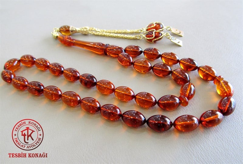 Sıkma Kehribar Tesbih