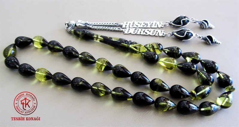 Sıkma Kehribar Tesbih