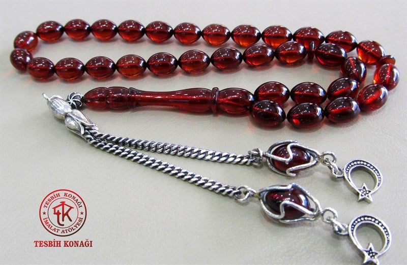 Sıkma Kehribar Tesbih