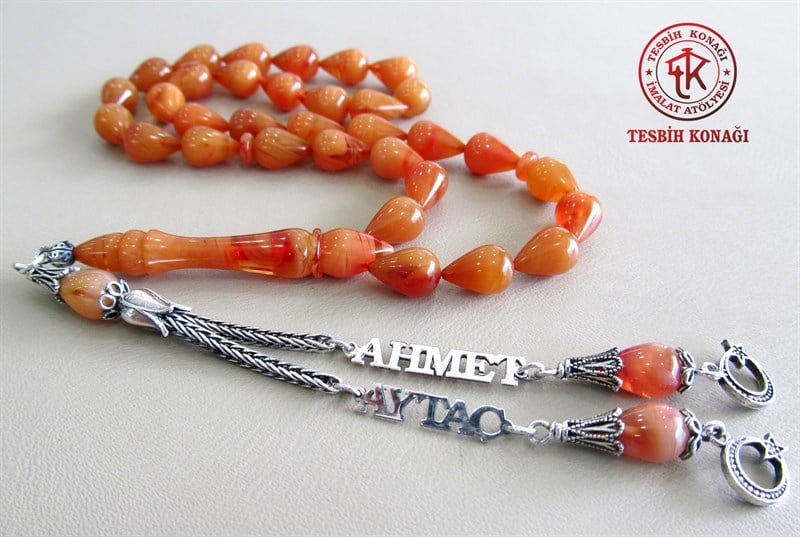 Sıkma Kehribar Tesbih