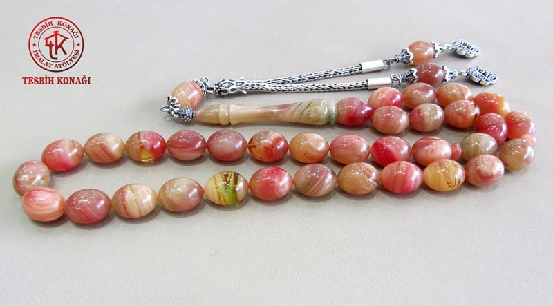 Sıkma Kehribar Tesbih