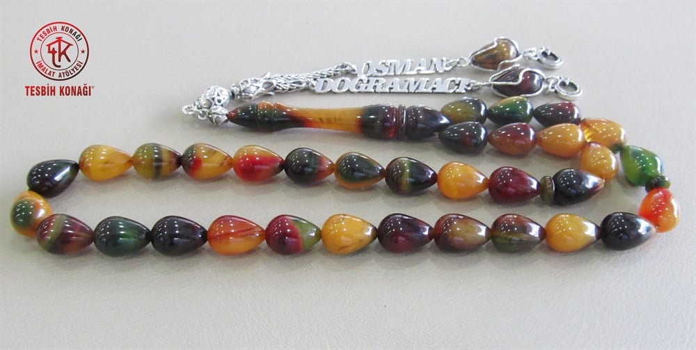 Sıkma Kehribar Tesbih