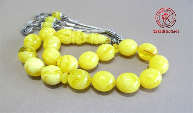 Sıkma Kehribar Tesbih