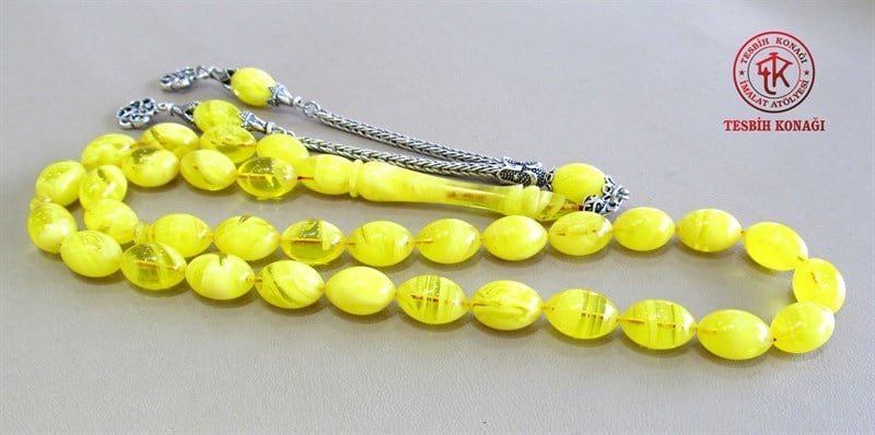 Sıkma Kehribar Tesbih