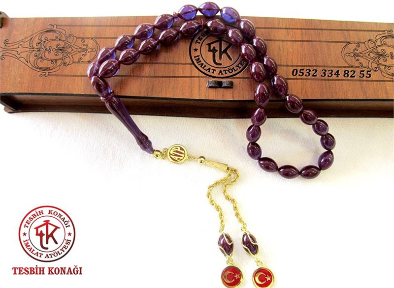 Sıkma Kehribar Tesbih