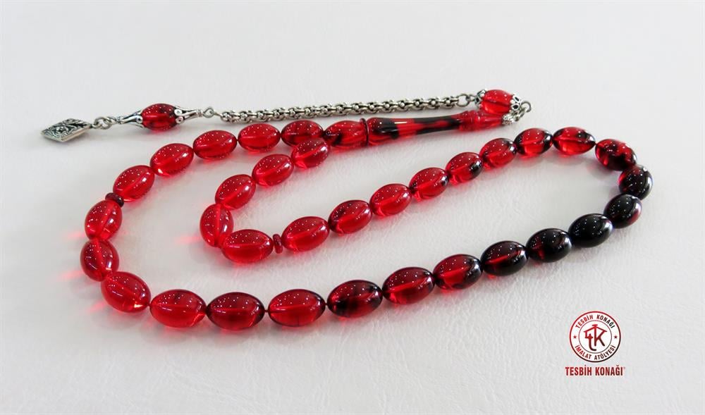 Sıkma Kehribar Tesbih