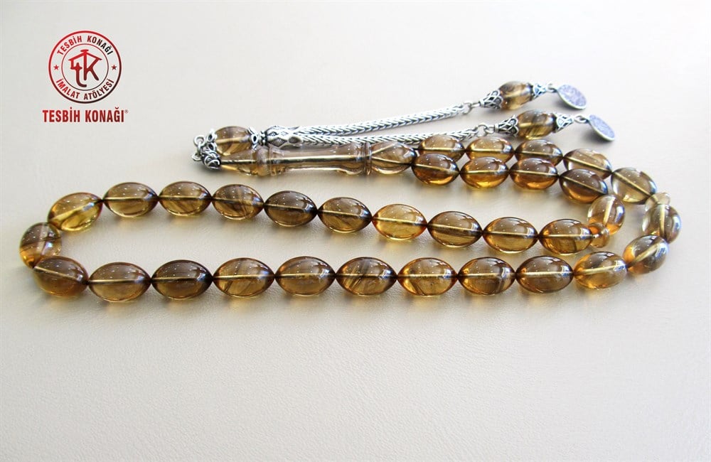 Sıkma Kehribar Tesbih