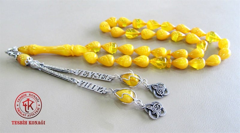 Sıkma Kehribar Tesbih