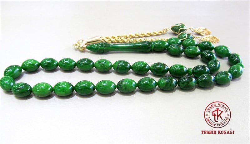 Sıkma Kehribar Tesbih