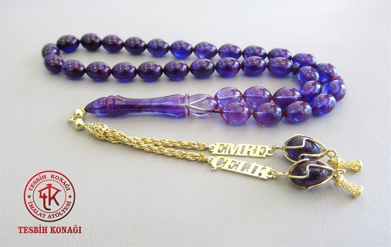 Sıkma Kehribar Tesbih