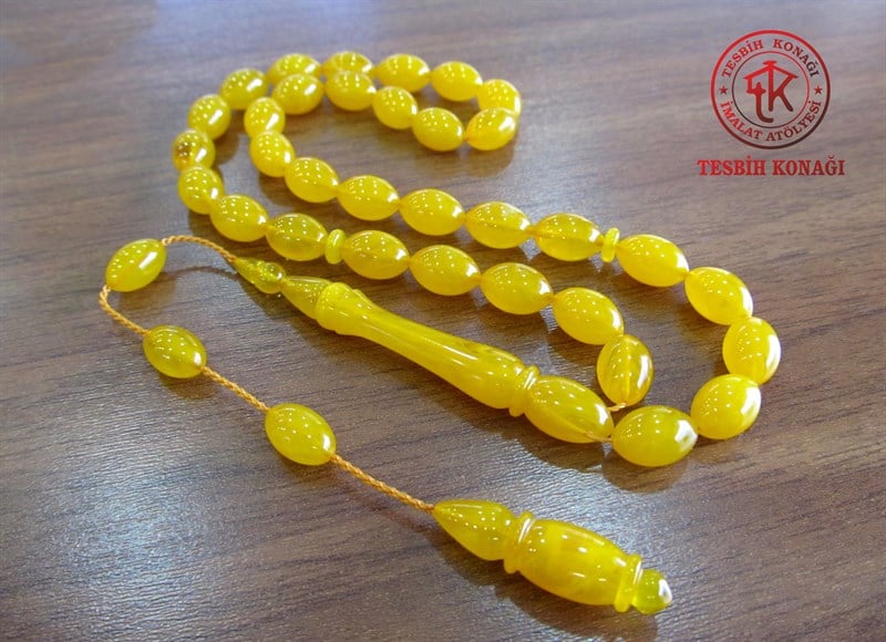 Sıkma Kehribar Tesbih