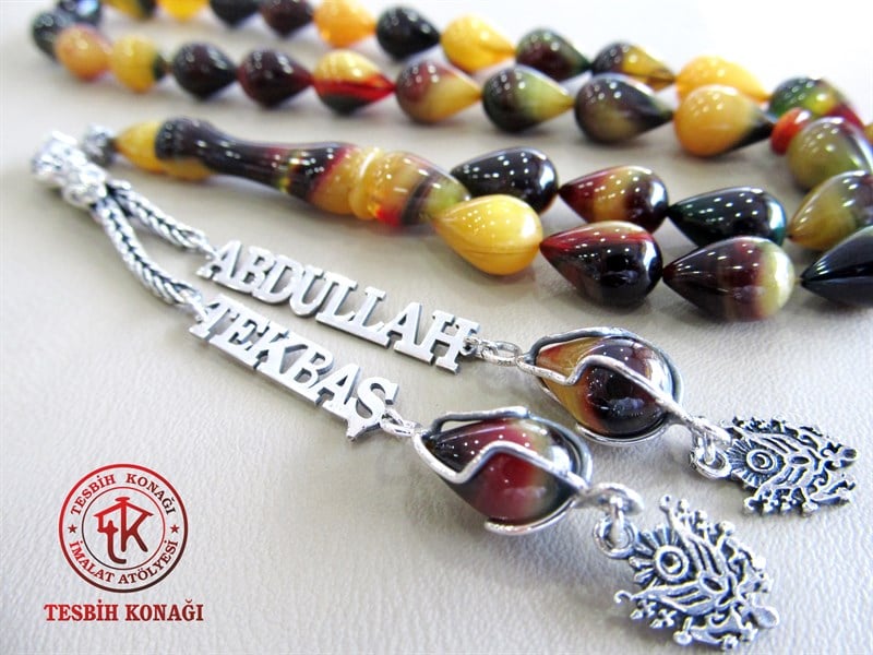 Sıkma Kehribar Tesbih