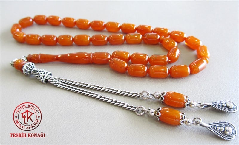 Sıkma Kehribar Tesbih