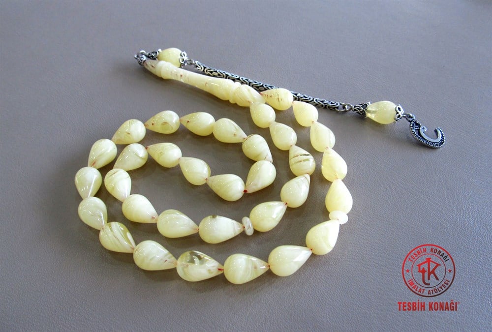 Sıkma Kehribar Tesbih