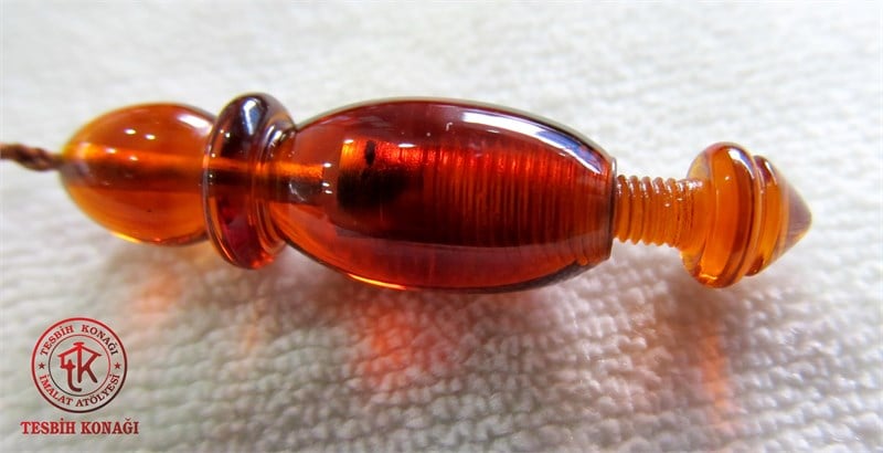 Sıkma Kehribar Tesbih