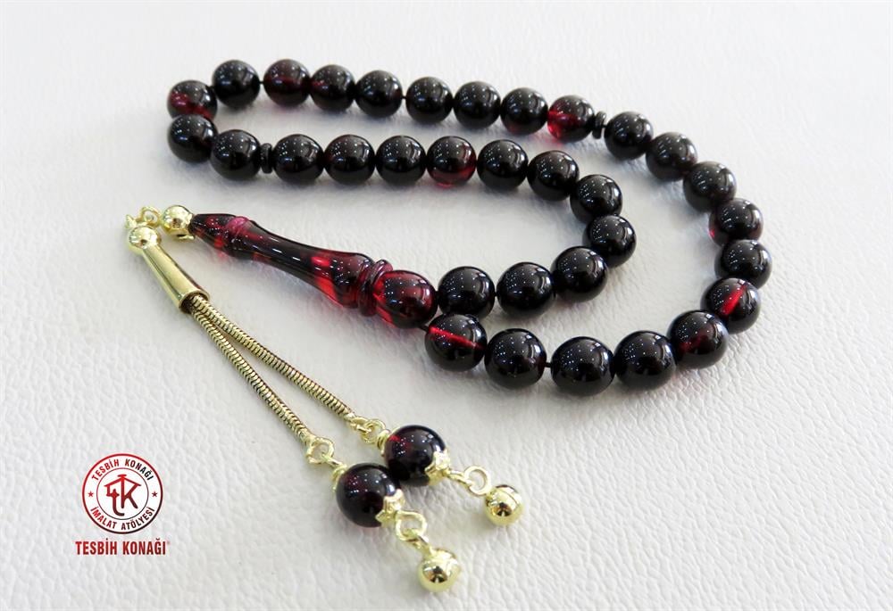 Sıkma Kehribar Tesbih