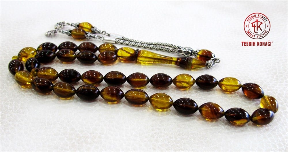 Sıkma Kehribar Tesbih