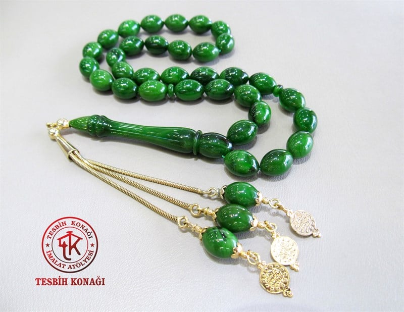 Sıkma Kehribar Tesbih