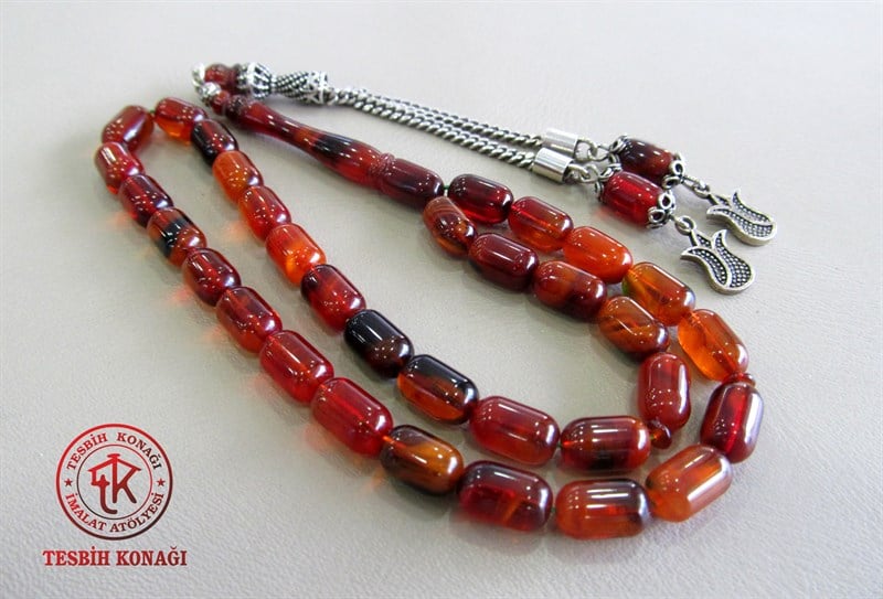 Sıkma Kehribar Tesbih