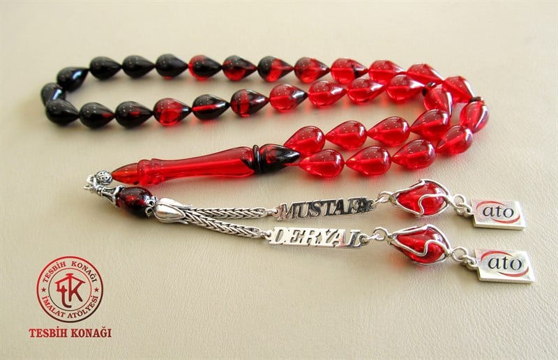 Sıkma Kehribar Tesbih