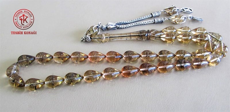 Sıkma Kehribar Tesbih