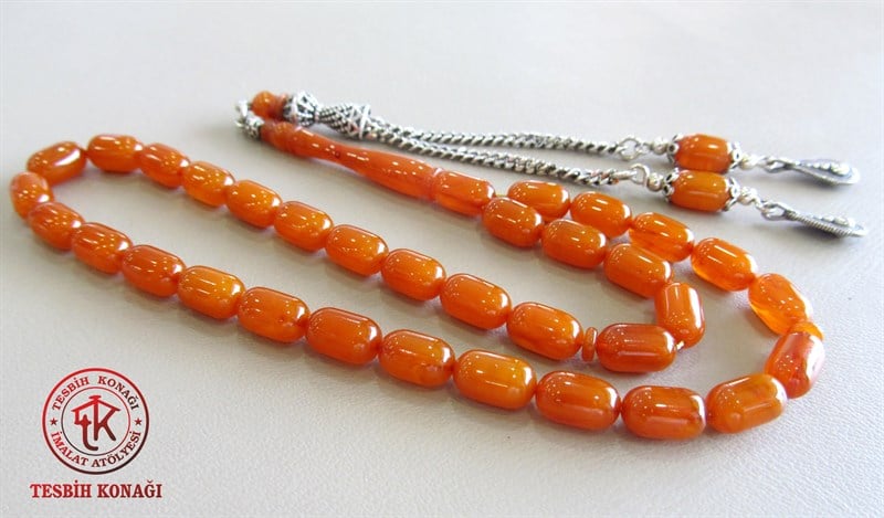 Sıkma Kehribar Tesbih