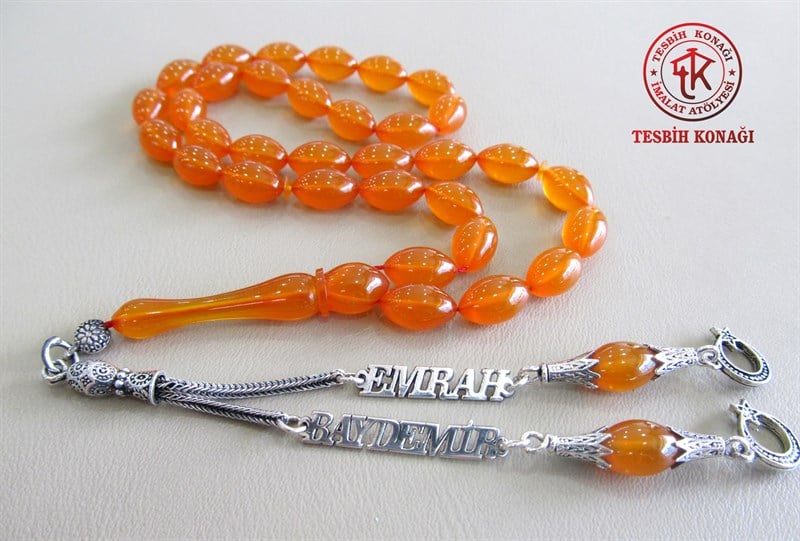 Sıkma Kehribar Tesbih