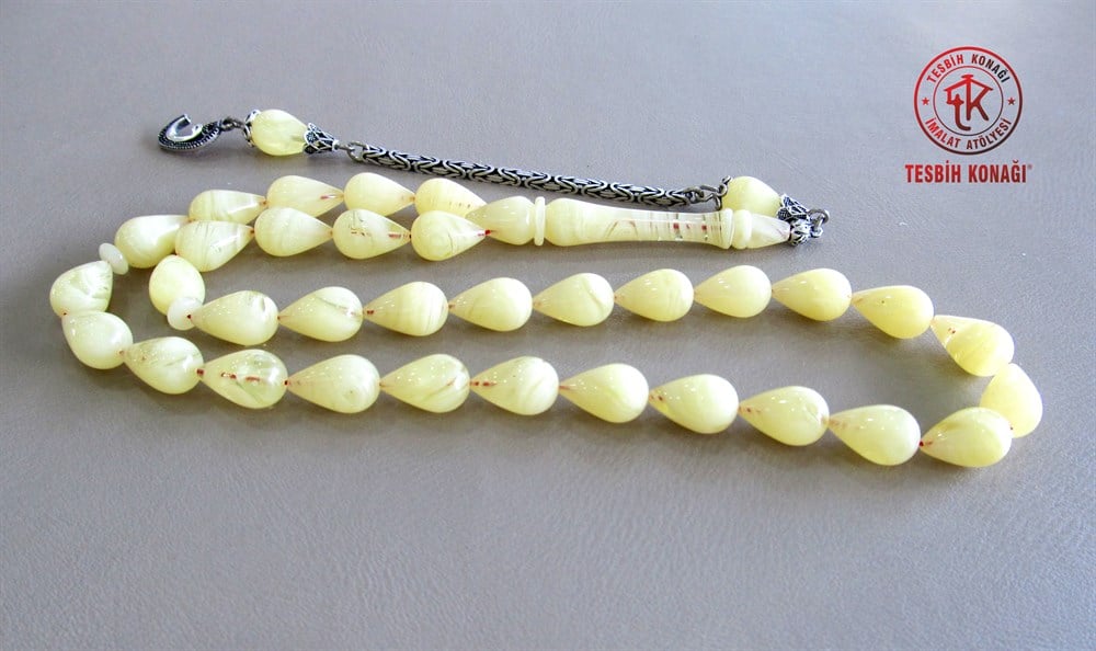 Sıkma Kehribar Tesbih