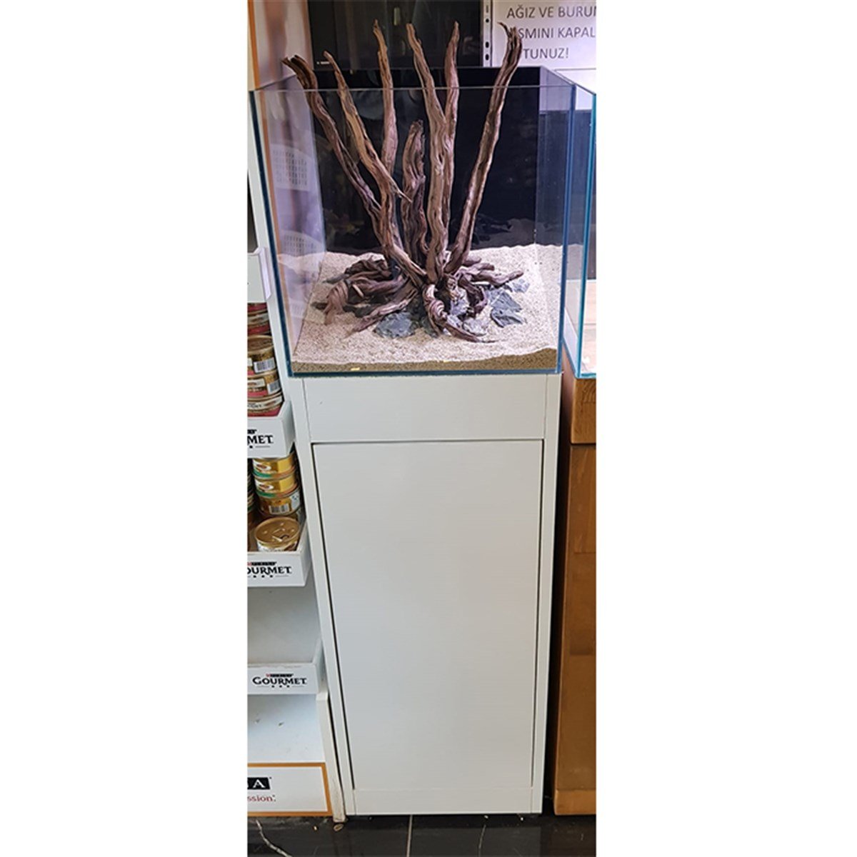 30x30x30(H) cm Full Ultra Clear Fabrika Rodajlı MDF Mobilyalı AkvaryumAkv3030