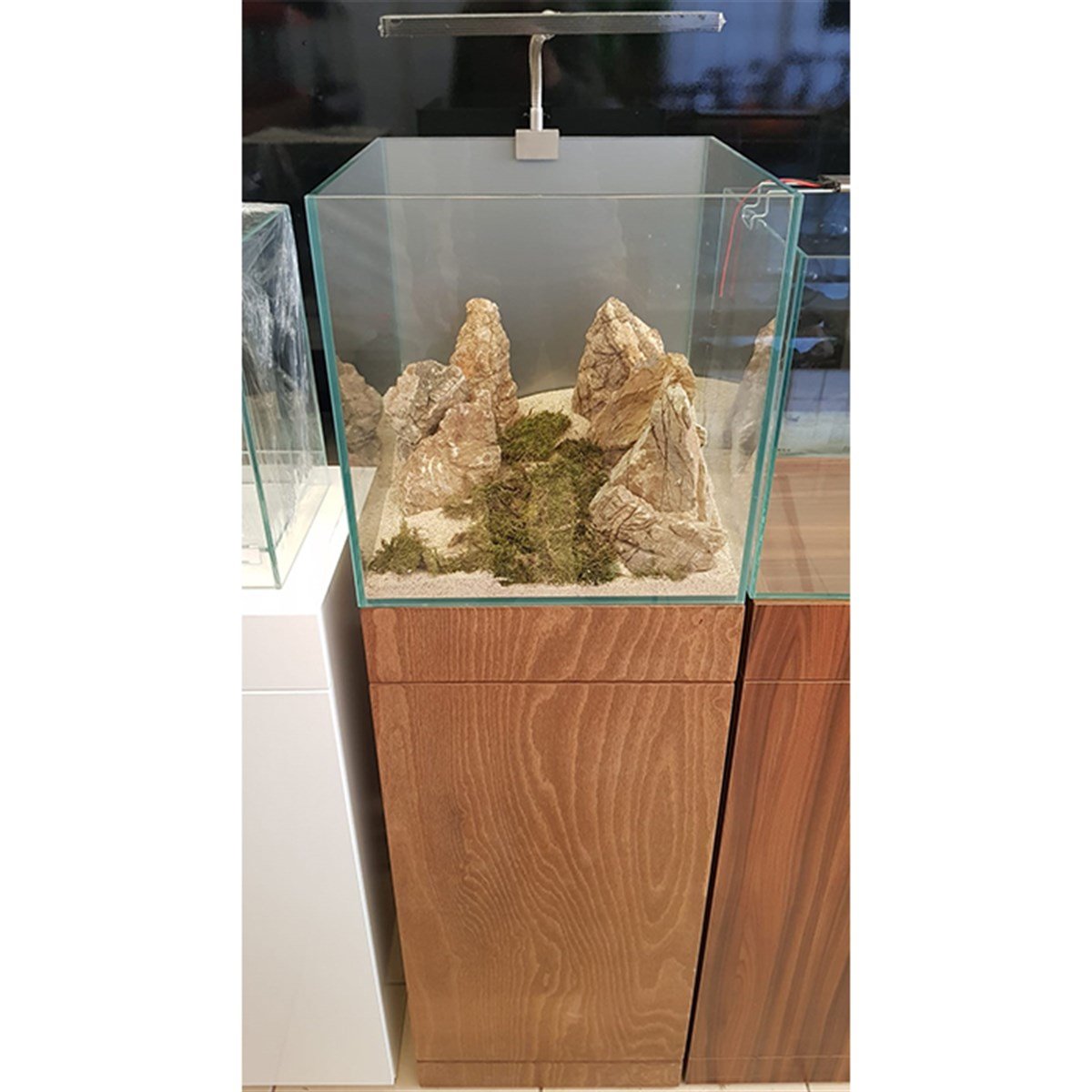 40x40x40(H) cm Full Ultra Clear Fabrika Rodajlı MDF Mobilyalı AkvaryumAkv4040