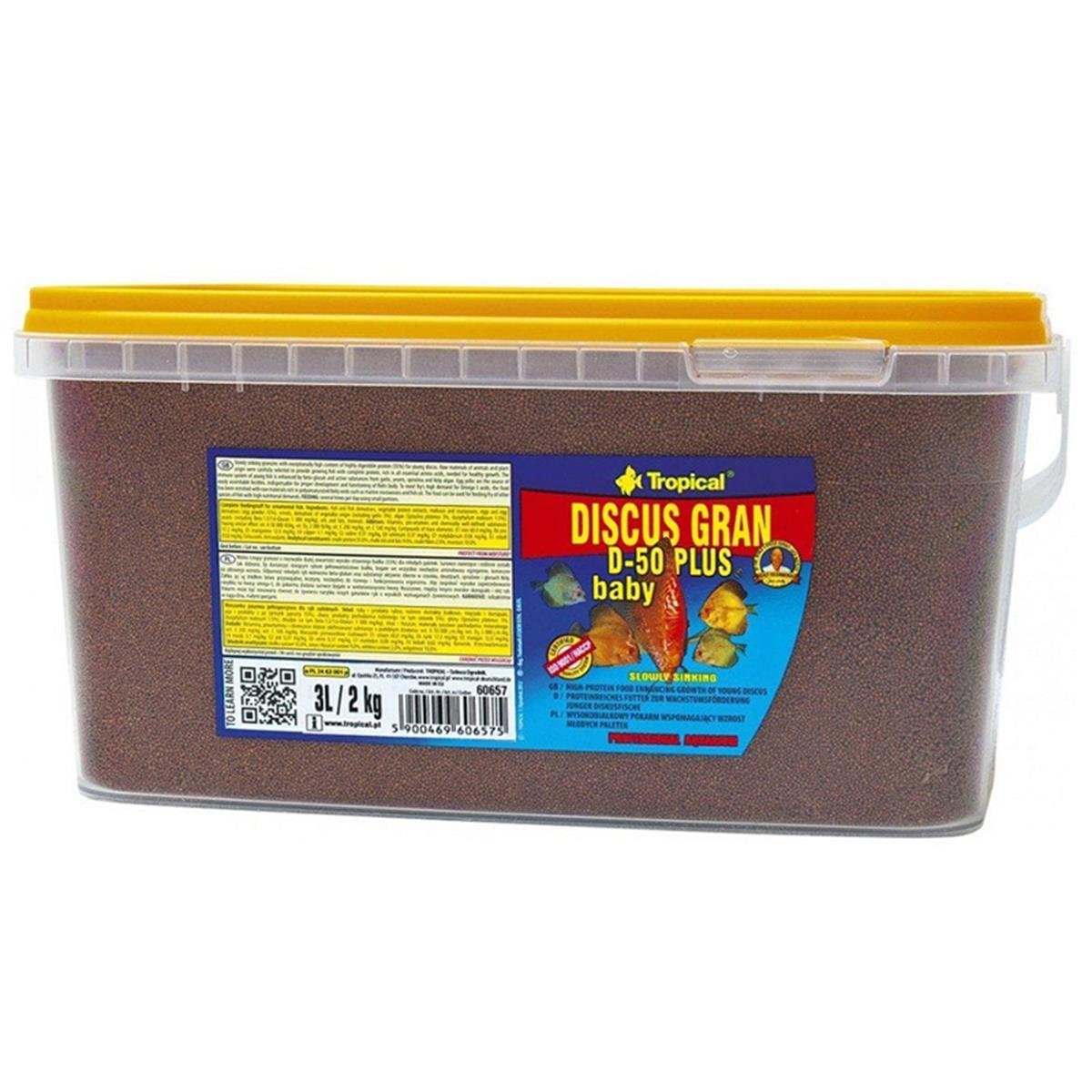 60677-TROPİCAL DISCUS GRAN D-50 PLUS BABY 3L/1,56KG5900469606773