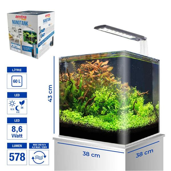 Amtra Nano Tank 60 Set 38x38x43 cm 60 Lt8023222223905