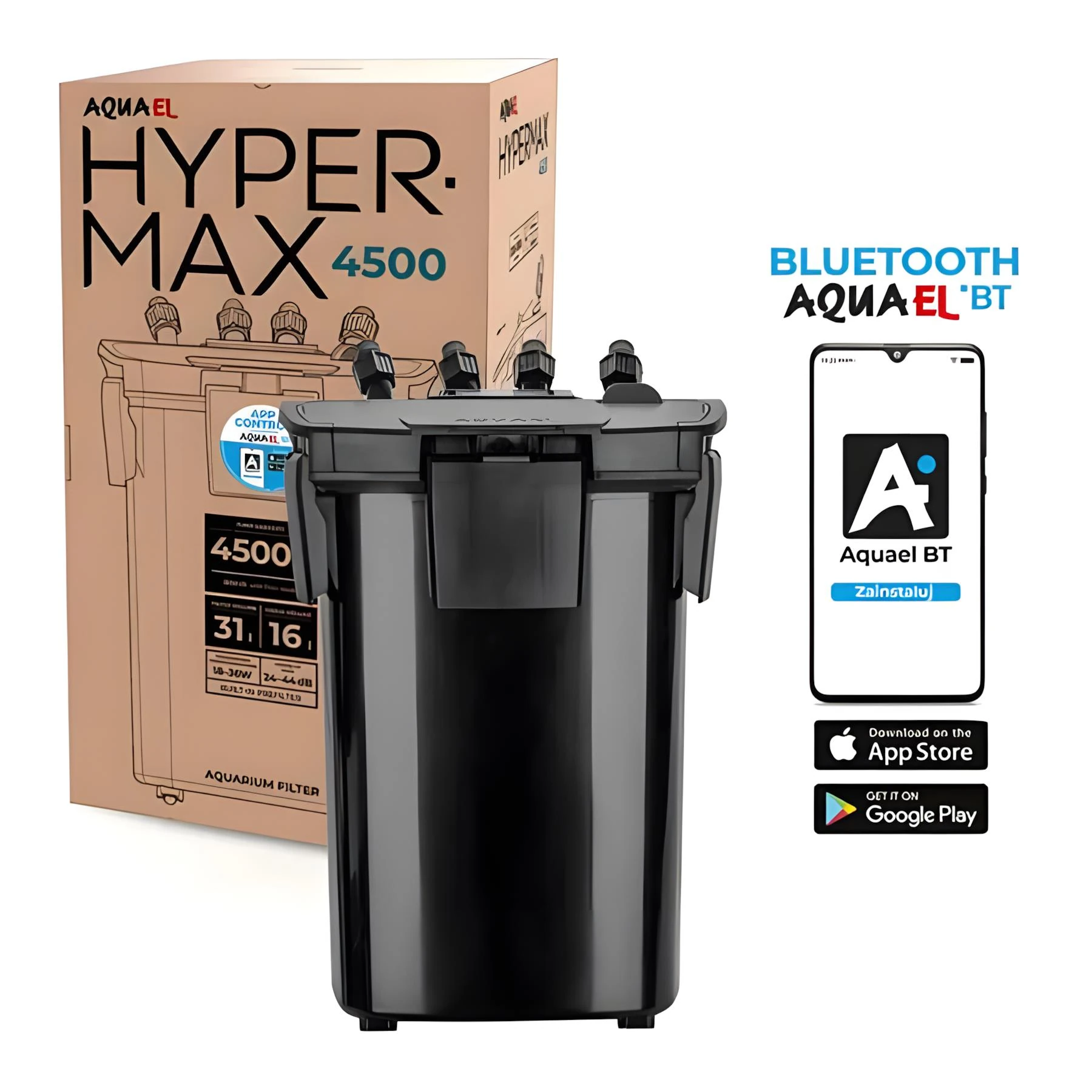 AQUAEL HYPERMAX 4500 DIŞ FİLTRE BLUETOOTH5905546341240