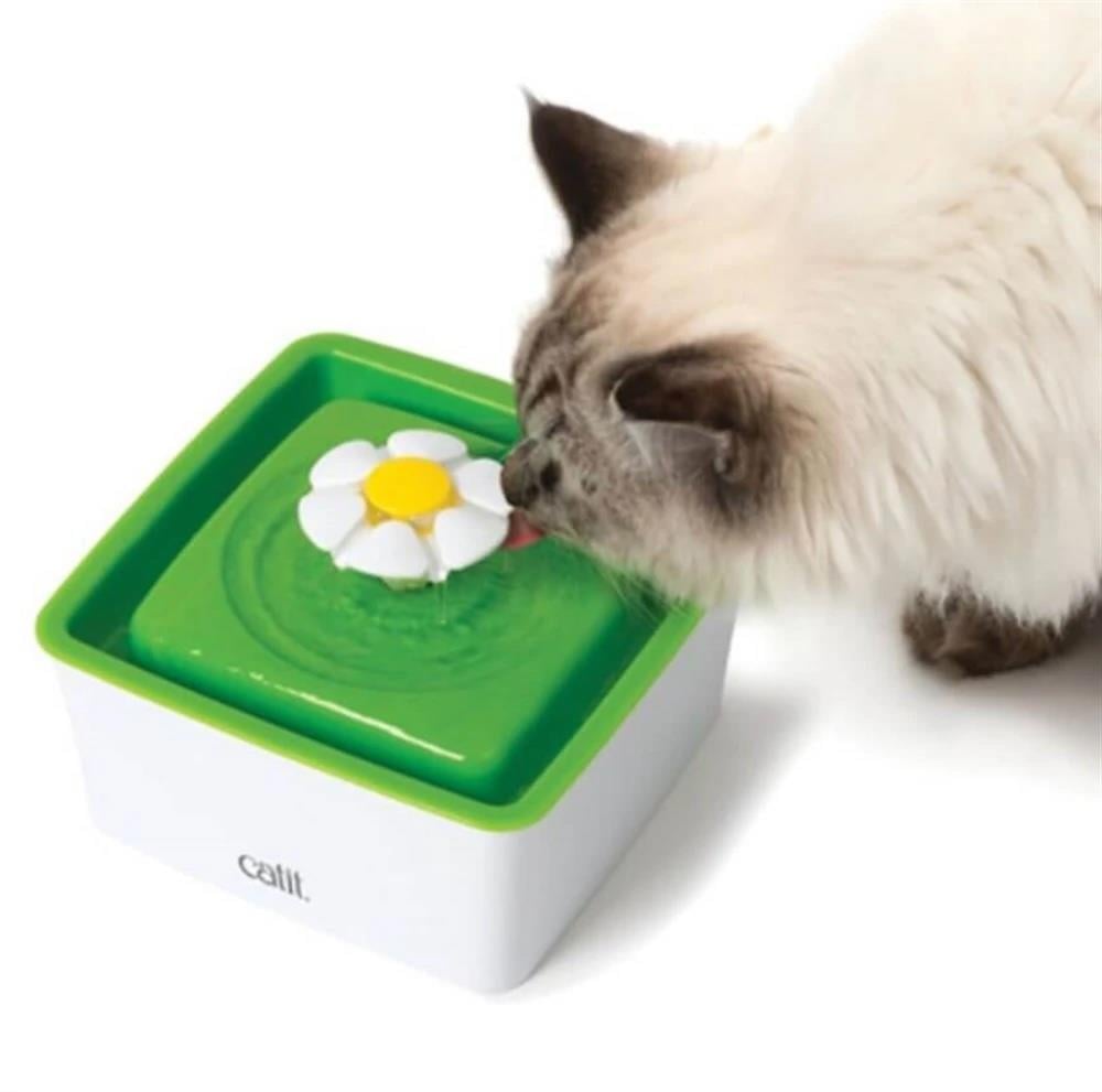 CATİT FLOWER FOUNTAİN KEDİLER İÇİN MİNİ PLASTİK ÇİÇEK TASARIMLI OTOMATİK SU KABI 1,5 LTT022517437353