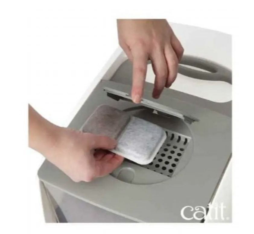 CATİT KAPALI KEDİ TUVALET KABI GRİ022517507025