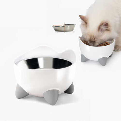 CATİT PİXİ ÇELİK HAZNELİ (YEDEKLİ) MAMA -SU KABI KABI  200 ML022517438817