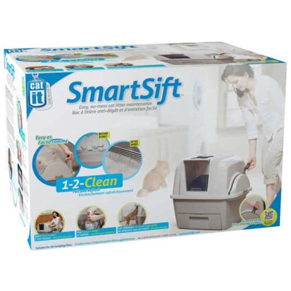 CATİT SMARTSİFT OTOMATİK ELEKLİ KEDİ TUVALET KABI 66X48X63 CM022517506851
