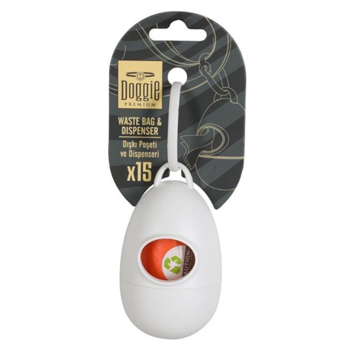 DOGGİE PİSLİK TORBASI KUTUSU BEYAZ 1X15AD.8680782170508
