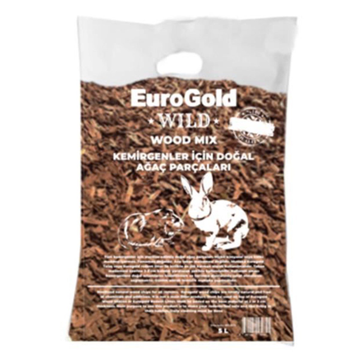 EURO GOLD WILD RODENT DOĞAL AĞAÇ KEMIRGEN İÇIN EMICI ÇAM PELETI TABAN ALTLIĞI 5 LT8681144130741