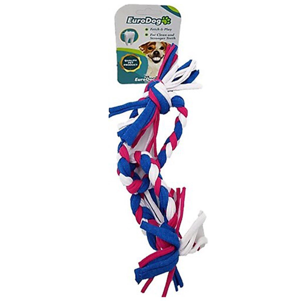 EURODOG KÖPEK DIS IPI 2 HALKA 35CM (MAVİ-KIRMIZI-BEYAZ)8681144193593