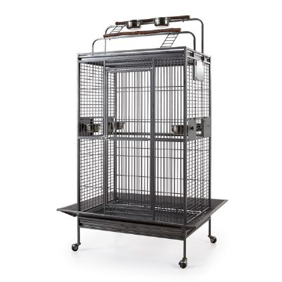 EUROGOLD BÜYÜK PAPAĞAN KAFESİ QH27A-3223 81X59X168 (12733) KOYU GÜMÜŞ RENK1830000986702