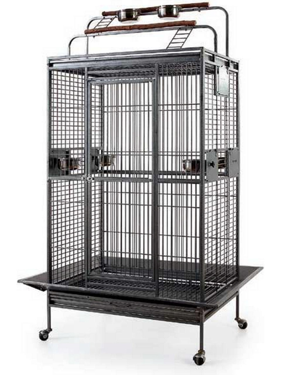 EUROGOLD BÜYÜK PAPAĞAN KAFESİ QH27A-4030 101X76X193  12741  KOYU GRİ1830000189332
