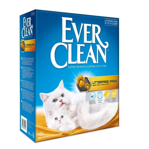 EVER CLEAN LITTERFREE PAWS (PATILERE YAPIŞMAYAN) KEDI KUMU 10 LT5060412214117