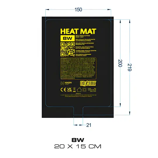 Exo Terra Isıtıcı Mat 8W 20x15 cm015561220323