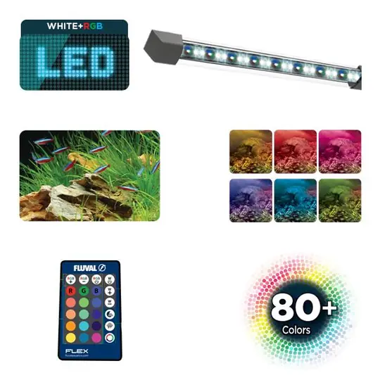 Fluval Flex 2.0 Siyah 34L015561150507