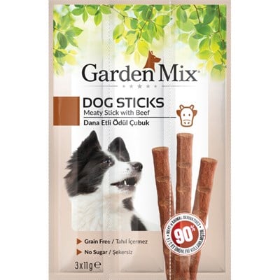 GARDENMİX DANA ETLİ KÖPEK STİCK ÖDÜL 3X11G